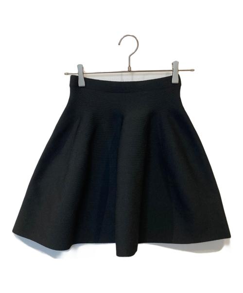sheller（シェリエ）sheller (シェリエ) ニットミニスカート ブラック サイズ:FREE 未使用品の古着・服飾アイテム
