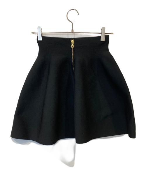 sheller（シェリエ）sheller (シェリエ) ニットミニスカート ブラック サイズ:FREE 未使用品の古着・服飾アイテム