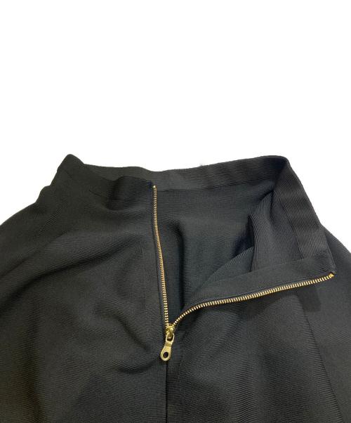 sheller（シェリエ）sheller (シェリエ) ニットミニスカート ブラック サイズ:FREE 未使用品の古着・服飾アイテム
