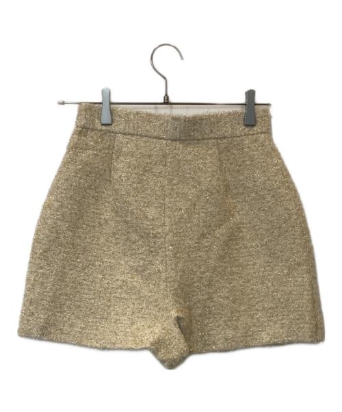 sheller（シェリエ）sheller (シェリエ) ラメミニスカート ベージュ サイズ:M 未使用品の古着・服飾アイテム