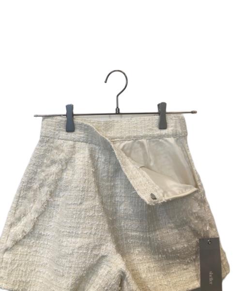 sheller（シェリエ）sheller (シェリエ) ツイードショートパンツ アイボリー サイズ:S 未使用品の古着・服飾アイテム