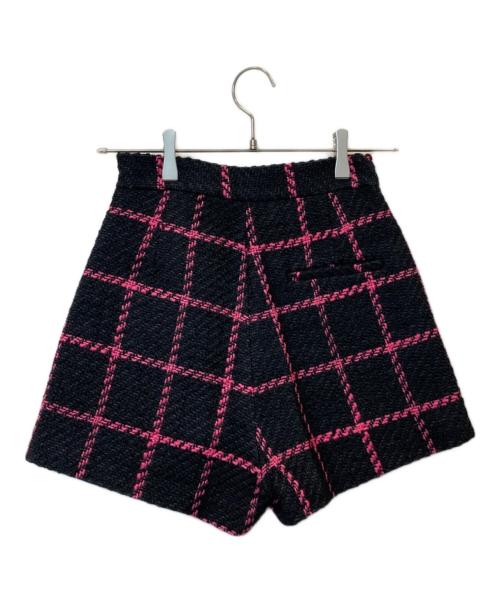 sheller（シェリエ）sheller (シェリエ) ミニスカート ブラック×ピンク サイズ:S 未使用品の古着・服飾アイテム