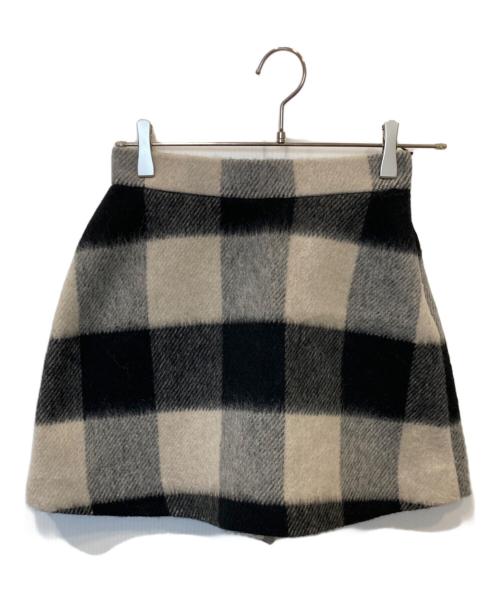 sheller（シェリエ）sheller (シェリエ) ブロックチェックショートパンツ ブラック×ベージュ サイズ:M 未使用品の古着・服飾アイテム