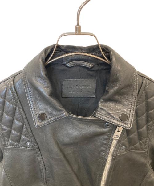 ALL SAINTS（オールセインツ）ALL SAINTS (オールセインツ) CONROY LEATHER BIKER JACKET　ML058F  3968 ブラック サイズ:UK10の古着・服飾アイテム