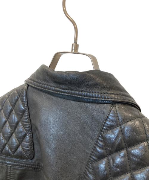 ALL SAINTS（オールセインツ）ALL SAINTS (オールセインツ) CONROY LEATHER BIKER JACKET　ML058F  3968 ブラック サイズ:UK10の古着・服飾アイテム