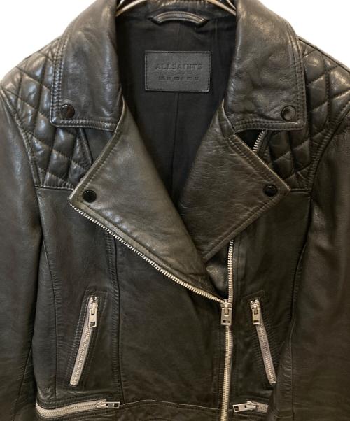 ALL SAINTS（オールセインツ）ALL SAINTS (オールセインツ) CONROY LEATHER BIKER JACKET　ML058F  3968 ブラック サイズ:UK10の古着・服飾アイテム