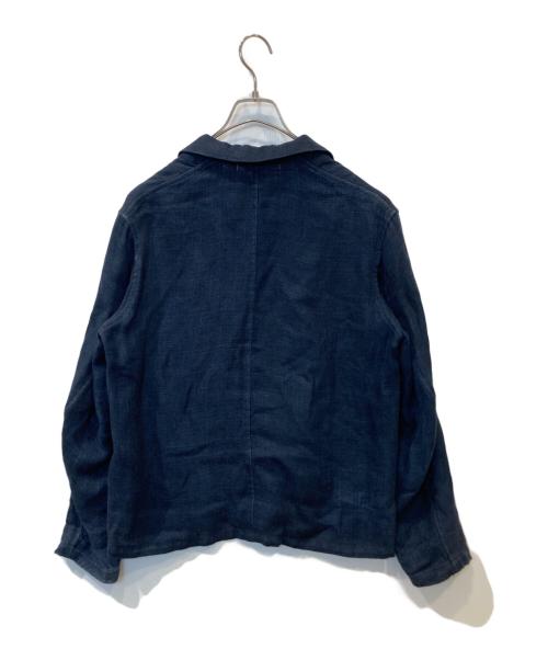 AURALEE（オーラリー）AURALEE (オーラリー) リネン ダブルフェイス ブルゾン　A20SB03WL ネイビーの古着・服飾アイテム