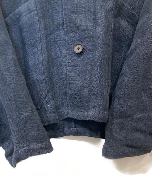 AURALEE（オーラリー）AURALEE (オーラリー) リネン ダブルフェイス ブルゾン　A20SB03WL ネイビーの古着・服飾アイテム
