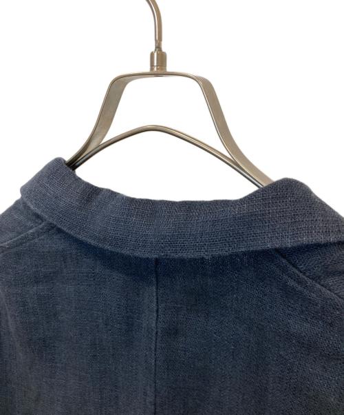 AURALEE（オーラリー）AURALEE (オーラリー) リネン ダブルフェイス ブルゾン　A20SB03WL ネイビーの古着・服飾アイテム