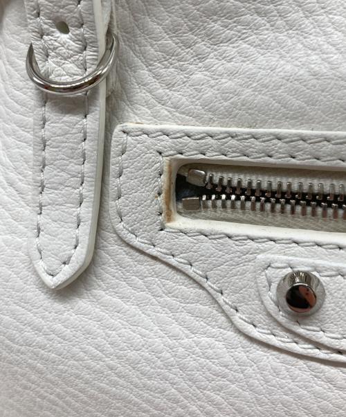 BALENCIAGA（バレンシアガ）BALENCIAGA (バレンシアガ) ペーパーミニ 2WAY ハンドバッグ 370926 370926・9002・A・535269 ホワイトの古着・服飾アイテム
