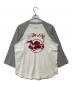 stussy (ステューシー) ラグランカットソー ホワイト×グレー サイズ:L：10000円