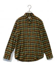 L.L.Bean（エルエルビーン）の古着「Comfort Stretch Flannel Shirt 511541」｜ブラウン×グリーン
