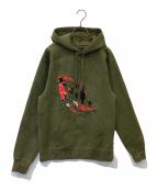 JORDAN BRAND×Travis Scottジョーダン ブランド×トラヴィススコット）の古着「Washed Suede Hoodie CN3422-222」｜カーキ