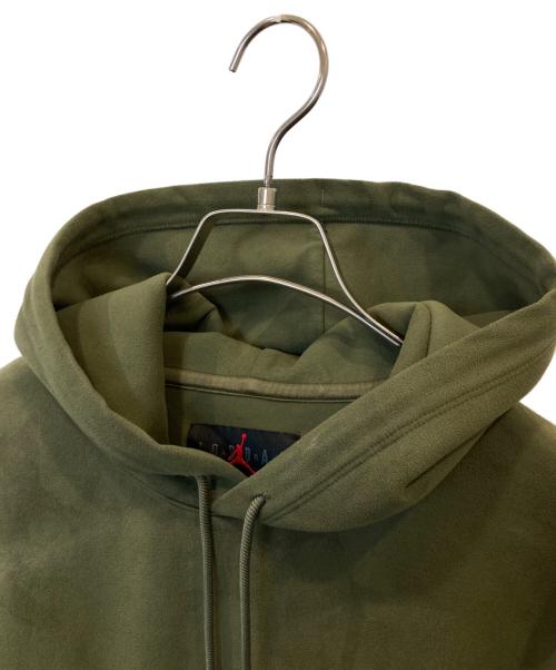 JORDAN BRAND（ジョーダン ブランド）JORDAN BRAND (ジョーダン ブランド) TRAVIS SCOTT (トラヴィススコット) Washed Suede Hoodie CN3422-222 カーキ サイズ:XSの古着・服飾アイテム