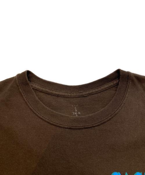 Travis Scott（トラヴィススコット）TRAVIS SCOTT (トラヴィススコット) プリントTシャツ ブラウン サイズ:Mの古着・服飾アイテム