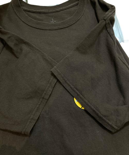 Travis Scott（トラヴィススコット）TRAVIS SCOTT (トラヴィススコット) プリントTシャツ ブラウン サイズ:Mの古着・服飾アイテム