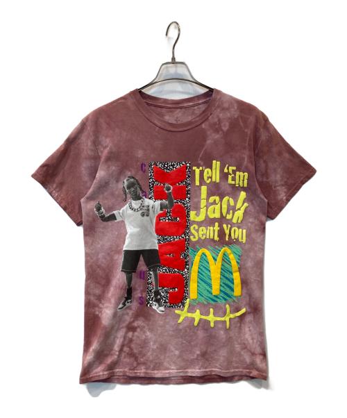 Travis Scott（トラヴィススコット）Travis Scott (トラヴィススコット) Jack Smile II T-Shirt ピンク サイズ:Mの古着・服飾アイテム