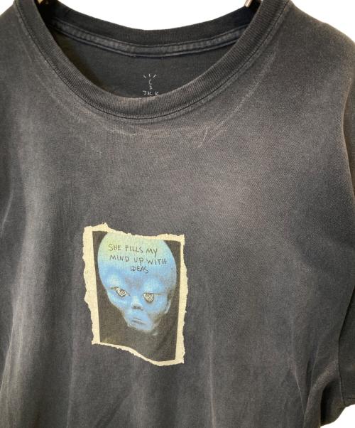 Travis Scott（トラヴィススコット）TRAVIS SCOTT (トラヴィススコット) プリントTシャツ ダークグレー サイズ:Mの古着・服飾アイテム