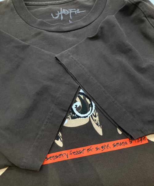 Travis Scott（トラヴィススコット）TRAVIS SCOTT (トラヴィススコット) プリントTシャツ ブラウン サイズ:Lの古着・服飾アイテム
