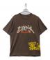 TRAVIS SCOTT（トラヴィススコット）の古着「プリントTシャツ」｜ブラウン