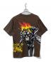 TRAVIS SCOTT (トラヴィススコット) プリントTシャツ ブラウン サイズ:L：8000円