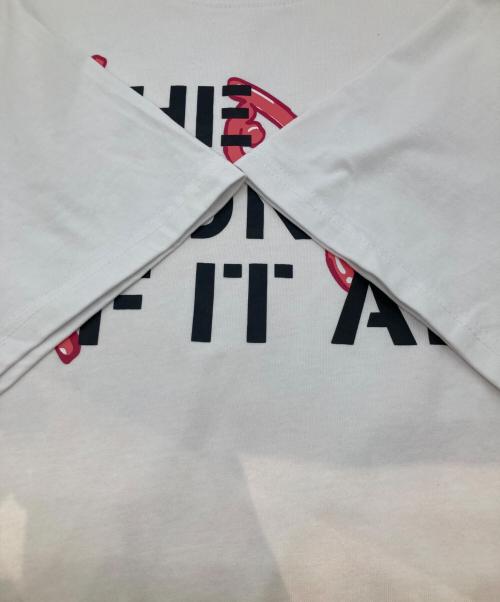 Travis Scott（トラヴィススコット）TRAVIS SCOTT (トラヴィススコット) プリントTシャツ ホワイト サイズ:Lの古着・服飾アイテム