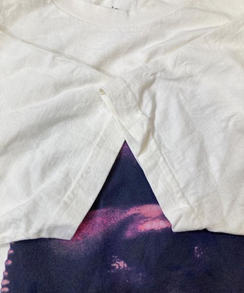 Travis Scott（トラヴィススコット）TRAVIS SCOTT (トラヴィススコット) プリントTシャツ ホワイト サイズ:Lの古着・服飾アイテム