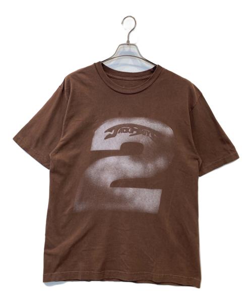 Travis Scott（トラヴィススコット）TRAVIS SCOTT (トラヴィススコット) プリントTシャツ ブラウン サイズ:Lの古着・服飾アイテム