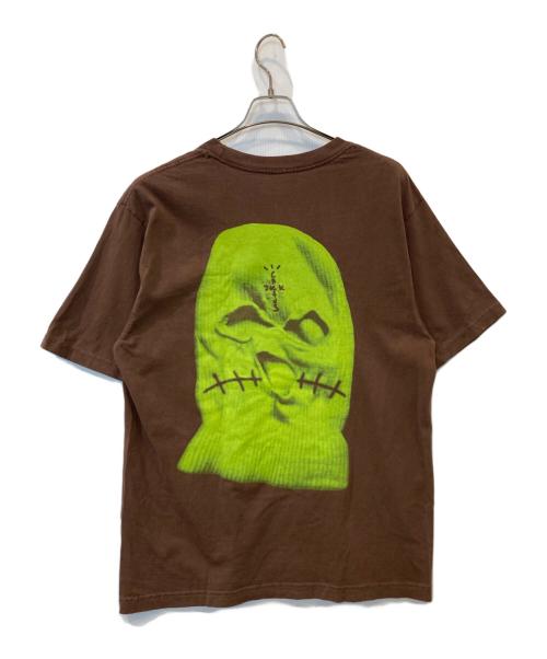 Travis Scott（トラヴィススコット）TRAVIS SCOTT (トラヴィススコット) プリントTシャツ ブラウン サイズ:Lの古着・服飾アイテム