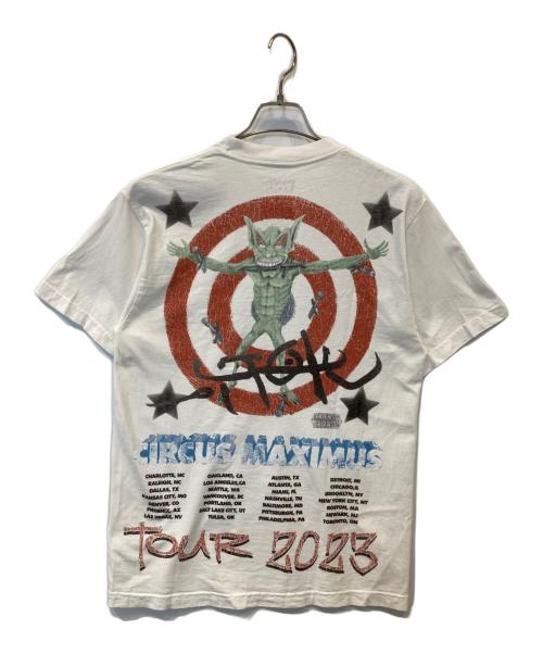 Travis Scott（トラヴィススコット）TRAVIS SCOTT (トラヴィススコット) プリントTシャツ ホワイト サイズ:Mの古着・服飾アイテム