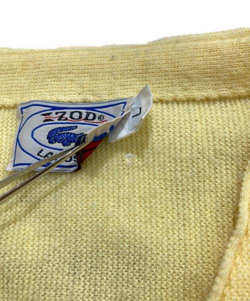 IZOD（アイゾッド）IZOD (アイゾッド) カーディガン イエロー サイズ:Lの古着・服飾アイテム