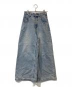 Snidelスナイデル）の古着「【Kuroki denim】ハイライズワイドデニム　SWFP262125」｜インディゴ