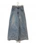 Snidel（スナイデル）の古着「【Kuroki denim】ハイライズワイドデニム　SWFP262125」｜インディゴ