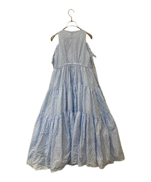 Snidel（スナイデル）Snidel (スナイデル) ドビードットティアードワンピース　SWFO262033 ブルーの古着・服飾アイテム