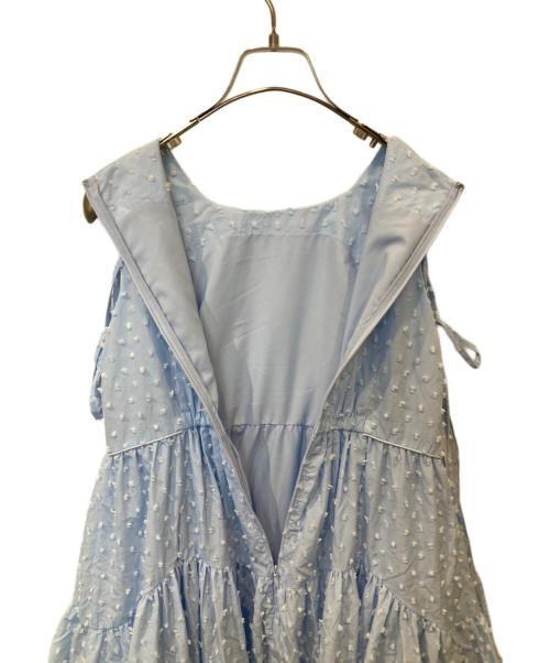 Snidel（スナイデル）Snidel (スナイデル) ドビードットティアードワンピース　SWFO262033 ブルーの古着・服飾アイテム