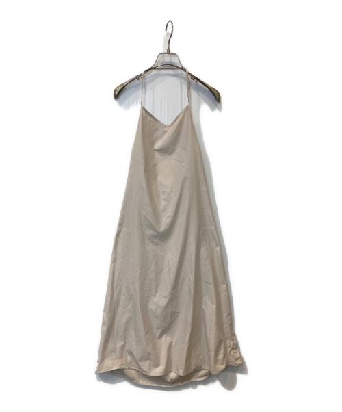 Snidel（スナイデル）Snidel (スナイデル) フリルスリーブチェックワンピース　SWFO264009 ベージュの古着・服飾アイテム