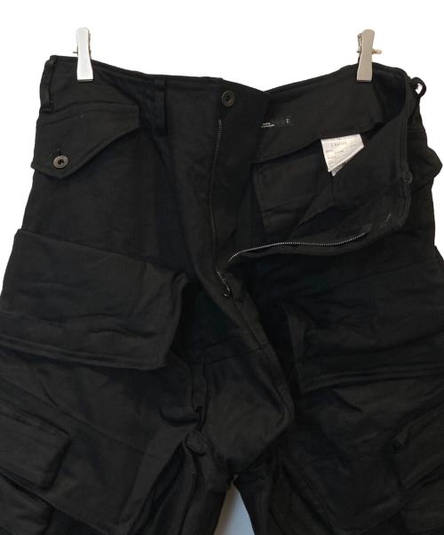JULIUS（ユリウス）JULIUS (ユリウス) 10.5oz Stretch Denim Wide Cargo Pants　857PAM4 ブラック サイズ:2の古着・服飾アイテム