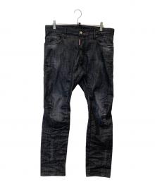 DSQUARED2（ディースクエアード）の古着「BIKER JEANデニムパンツ　S74LB1226」｜グレー