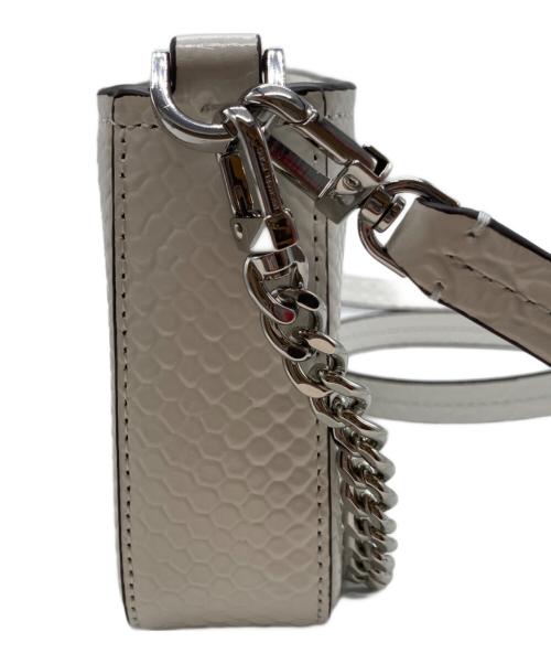 MICHAEL KORS（マイケルコース）MICHAEL KORS (マイケルコース) ブライアント スモール スネークエンボスレザー コンバーチブル ポシェット 32T5SYTU1L ホワイトの古着・服飾アイテム