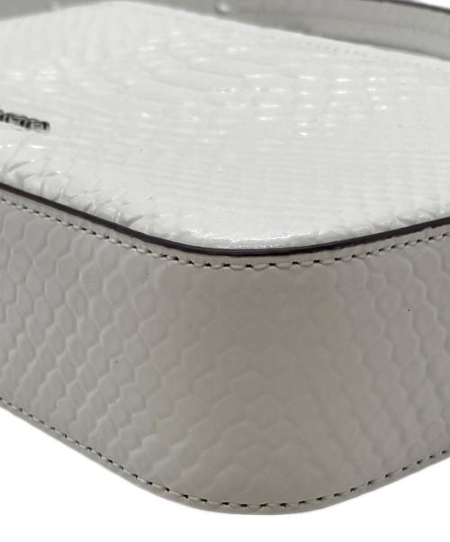 MICHAEL KORS（マイケルコース）MICHAEL KORS (マイケルコース) ブライアント スモール スネークエンボスレザー コンバーチブル ポシェット 32T5SYTU1L ホワイトの古着・服飾アイテム