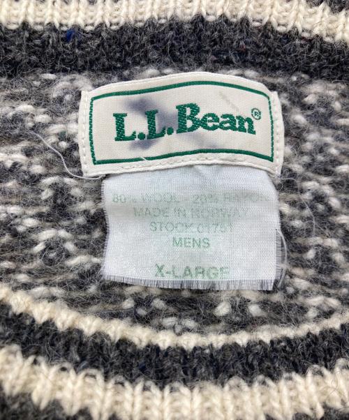 L.L.Bean（エルエルビーン）L.L.Bean (エルエルビーン) バーズアイニット ホワイト サイズ:XLの古着・服飾アイテム
