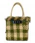 MARNI（マルニ）の古着「IRACA PALM MED BAG」｜グリーン×ベージュ