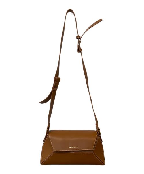 CHARLES & KEITH（チャールズアンドキース）CHARLES & KEITH (チャールズアンドキース) Nasrin ジオメトリックショルダーバッグ ブラウンの古着・服飾アイテム