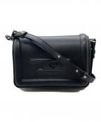 DIESELディーゼル）の古着「ハートＤロゴショルダーバッグ」｜ブラック