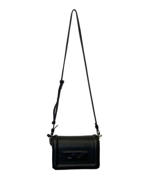 DIESEL（ディーゼル）DIESEL (ディーゼル) ハートＤロゴショルダーバッグ ブラックの古着・服飾アイテム