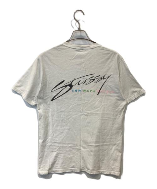 stussy（ステューシー）stussy (ステューシー) new wave designs Tシャツ ホワイト サイズ:Mの古着・服飾アイテム