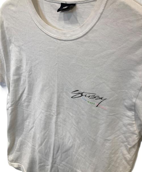 stussy（ステューシー）stussy (ステューシー) new wave designs Tシャツ ホワイト サイズ:Mの古着・服飾アイテム