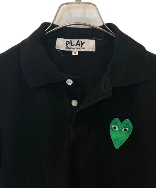 PLAY COMME des GARCONS（プレイコムデギャルソン）PLAY COMME des GARCONS (プレイコムデギャルソン) One-point logo patch S/S polo shirt　AZ-T045 ブラック サイズ:Sの古着・服飾アイテム