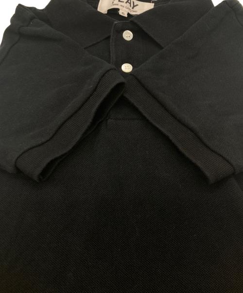 PLAY COMME des GARCONS（プレイコムデギャルソン）PLAY COMME des GARCONS (プレイコムデギャルソン) One-point logo patch S/S polo shirt　AZ-T045 ブラック サイズ:Sの古着・服飾アイテム