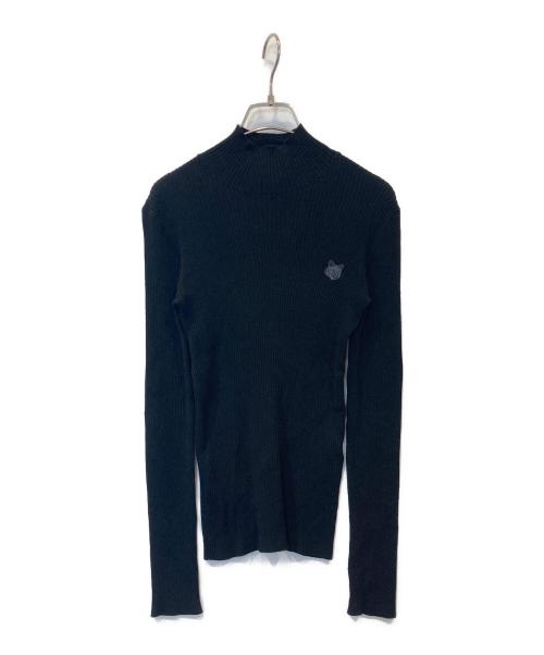 maison kitsune（メゾンキツネ）maison kitsune (メゾンキツネ) リブタートルネックニット LW00806KT1091 ブラック サイズ:XSの古着・服飾アイテム